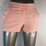J.Crew  Scalloped Pocket Neon Polka Dot Mid Rise Shorts Womens 00 Photo 3
