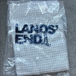Lands' End Light Gray Patterned Scarf Photo 2