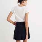 Madewell  Denim Frisco Mini Skirt in Lunar Wash Black Denim Raw Ham Mini Skirt 25 Photo 1