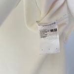 Uniqlo White Sleeveless V-Neck Flowy Tank Top Photo 2