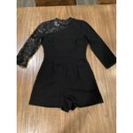 Shoshanna  long sleeve black lace 3/4 sleeve Marseille Romper size 2 Photo 12