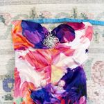 VTG Cache Womens Satin Floral Trumpet Maxi Dress Size 2 Formal Evening Prom Y2K Photo 6