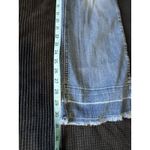 Ariat  Trouser Med‎ Wash Raw Hem Denim Jeans Low Rise Size 28S Zip Logo Western Photo 7