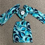 Princess Polly  | Dominique Mini Dress Blue Multi small boho new with tags Photo 3