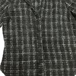 ZARA WOMEN FITTED STRUCTURED PLAID BALCK/WHITE SHIRT Photo 3