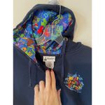 Disney Walt World Park Embroidered Graphic Hoodie Sweatshirt Navy Blue Medium Photo 5