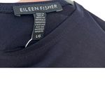 Eileen Fisher  Wide Leg Jumpsuit Fine Tencel Stretch Jersey Ink Blue Size Large Photo 9