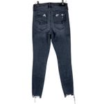 American Eagle   Skinny Jeans Womens 2 Gray Distressed Next Level Stretch Skater Photo 5