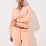 SKIMS French Terry Straight Leg Pant in Cantaloupe, Size X-Small Photo 1