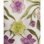 Muse by Marchesa Cynthia Floral Novelty Embroidered Pencil Midi Skirt US 0 NWT Purple Photo 2