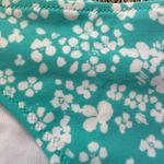 Aerie  small white and teal floral print bikini bottom Photo 1