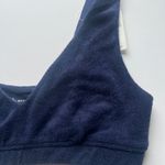Aerie NWT Offline Recharge Least Support Terry Sports Bra Blue Size Small S NEW Photo 2