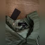 Lulus  Radiant Season Sage Green Plisse Cutout Strapless Maxi Dress Photo 4