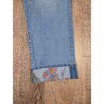 Chico's Perfect Stretch Girlfriend Floral Print Cuffed Slim Leg Jeans 1.5 - 10 Photo 1