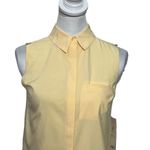 Athleta  NWT Urbanite II Tank Women’s Size XS Yellow Button Front Sleeveless Top Photo 1