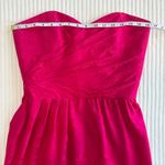 Vintage 100% Silk Pink Sweetheart Strapless Dress Size 10 Photo 2