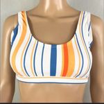 Pink Lily Women Crop Top Bikini Set Striped Printed High Waisted Sporty Swimsuit Photo 5