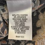 Halogen  Black Multicolor Floral Side Slit High Waisted Maxi Slip Skirt Size M Photo 4