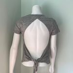 Dreamr Gray Diamond back open tied tee NEW Photo 1