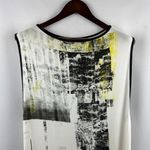 Helmut Lang  Abstract Print Muscle Tee - Black, White, Yellow Photo 2