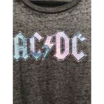 ACDC Women's size XS Graphic Band Logo Long Sleeve Lightweight Burnout T Photo 1