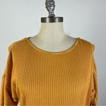 Free People  Beach Mustard Ribbed Top Photo 2