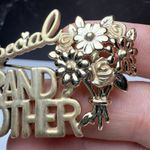 Special Grandmother Flower Bouquet Gold Tone Brooch Pin AJC Signed Photo 7