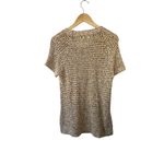 CAbi Sorbet Pullover Short Sleeve Open-Knit Sweater Women's Medium Photo 4