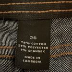 Lane Bryant Women's Tighter Tummy Button Solid Denim Mini Skirt Dark Blue Sz 26 Photo 5