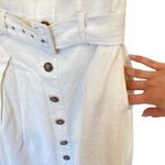 Moon River Zoie White Straplesss Belted Midi Dress Size Large Photo 4