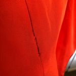 Red Orange Mestiza NY Ruffle Midi Dress Size 8 Photo 11