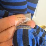 Pixley Cobalt Black Stripe Knit Shift Dress Classic Office Everyday Style Large Blue Photo 4