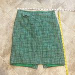 J.Crew  No. 2 Pencil Skirt Green Tweed High Rise Knee Length Lined Size 2 Photo 2