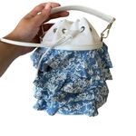 CAROLINE CONSTAS x MARINA RAPHAEL Micro Carina‎ Bag NWT Blue Photo 3