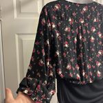 Torrid Black Floral Island Faux Button Pullover V-Neck Long Sleeve Bodysuit- 2X Photo 7