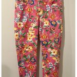 Kate Spade Play Hooky Broome Street Floral Stretch Denim Pants Size 32 EUC!! Photo 1