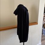 Cyrus  black hooded open cardigan sweater  Knitwear Photo 5