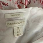 Cynthia Rowley  100% Linen Button Front Floral Dress Size 6 Photo 4