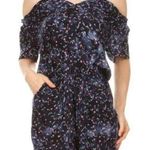 New Arrival!💥Floral Romper Off Shoulder Cold Navy Size M Photo 0
