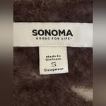 Sonoma Goods For Life Gray Celestial Bathrobe Soft Fleece Size Small Short Cozy Photo 6