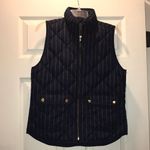 J.Crew  Navy & White Pinstripe Excursion Vest Photo 1