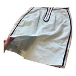 Club Monaco  Light Blue Pencil Skirt with White and Black Trim and Zipper Detail Photo 2