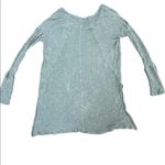 Free People  gray thermal long sleeve top sz M Photo 2