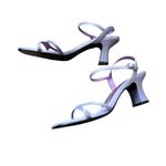 Unlisted Y2K Lavender Satin Strappy Heels 7.5 EUC Photo 3