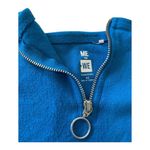 PacSun  XS blue ribbed tube top v-neck front zipper strapless ribbed crop top Y2K Photo 5