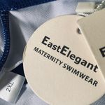 EastElegant Maternity One Piece Swimwear Back Cutout Pregnancy Bikini Scalloped Photo 9