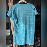 Lululemon  Run Swiftly Tech Short Sleeve tee shirt Spry Blue crewneck stripes Photo 2