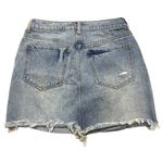 Forever 21  Womens Size Small Light Wash Distressed Denim Mini Skirt Photo 6