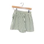 Sunday in Brooklyn Green Motif Scoop-Neck Terry Striped Cropped Set Size XS Photo 5