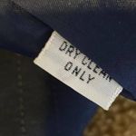 Tom and Linda Platt Dress Silk Button Up Sheath Shift Dress, Navy, Size Medium Photo 7